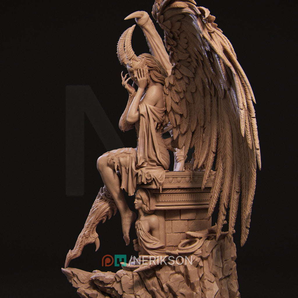 Rylana — The Face of Evil | 32mm–140mm | 3D Printed Figure | Art Piece | Nerikson | Nerdy Creations