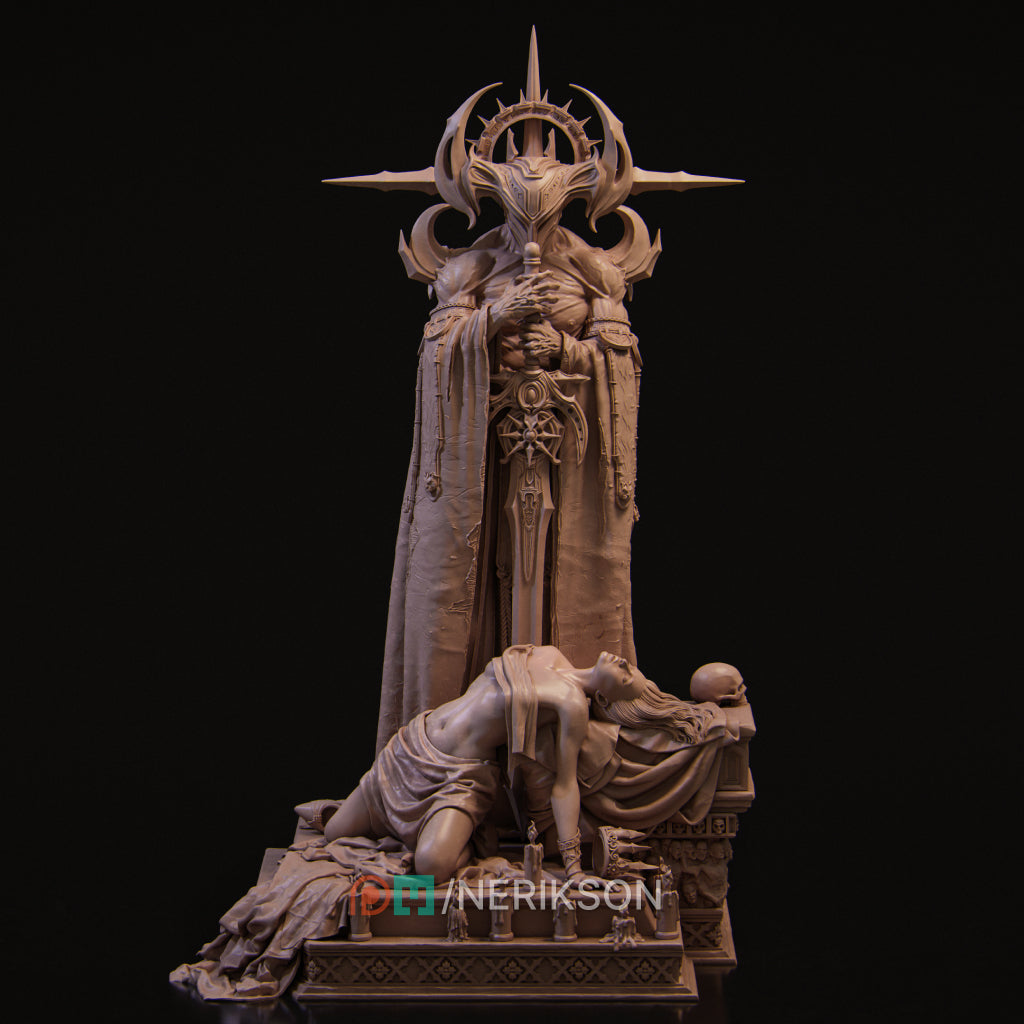 Dark Ending | 32mm–140mm | 3D Printed Figure | Art Piece | Nerikson | Nerdy Creations