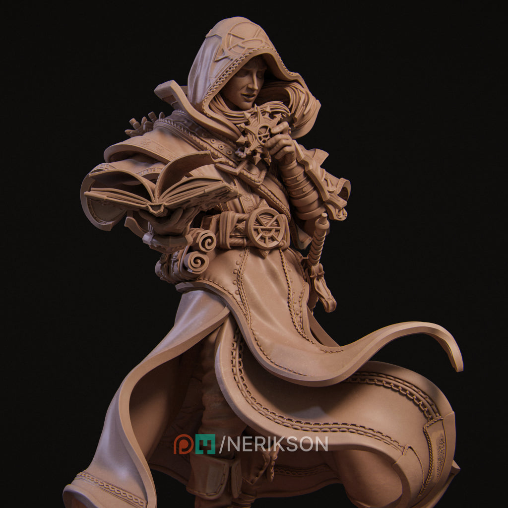 Thalion, the Elven Priest | 32mm–140mm | 3D Printed Figure | Art Piece | Nerikson | Nerdy Creations