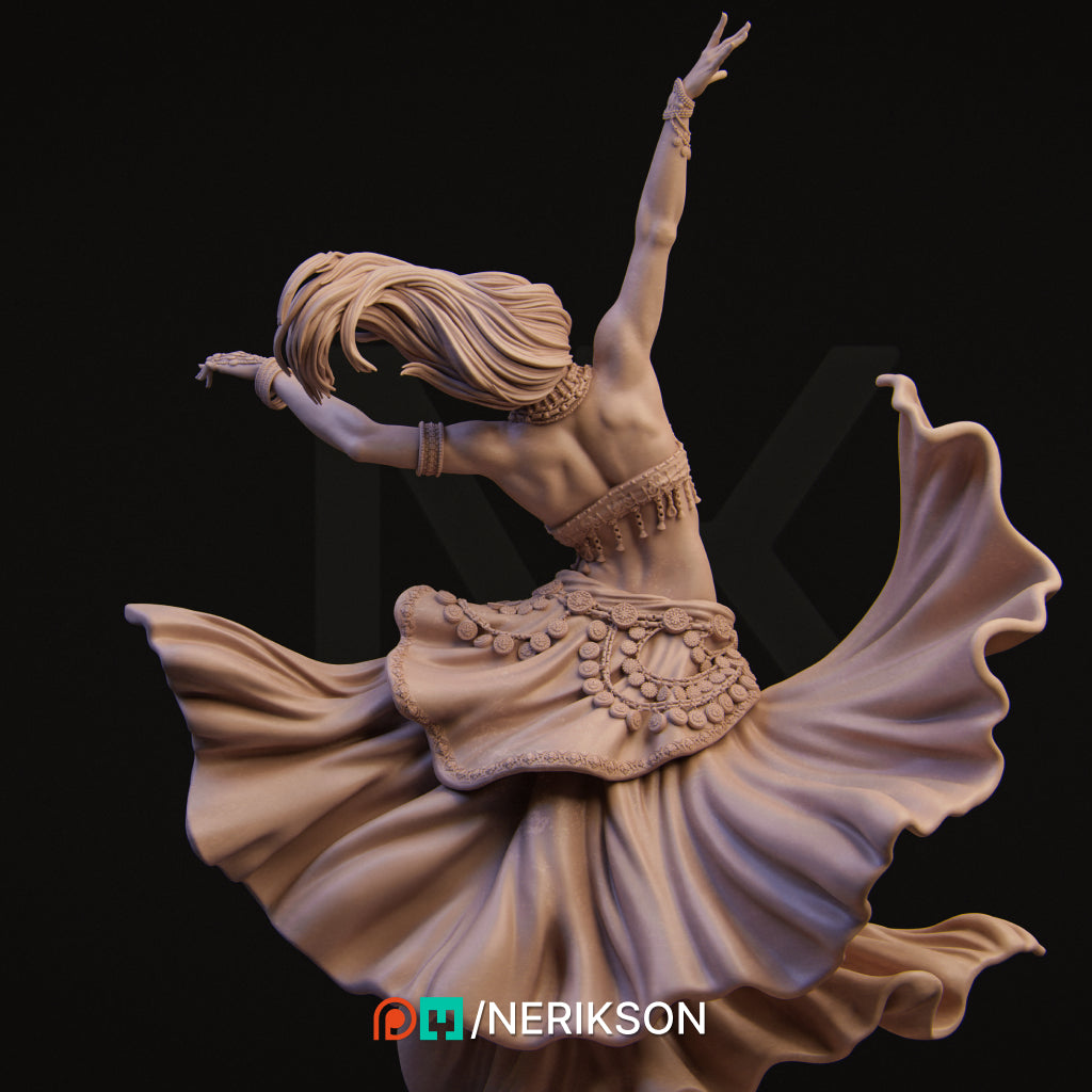 Sound of Night | 32mm–140mm | 3D Printed Figure | Art Piece | Nerikson | Nerdy Creations
