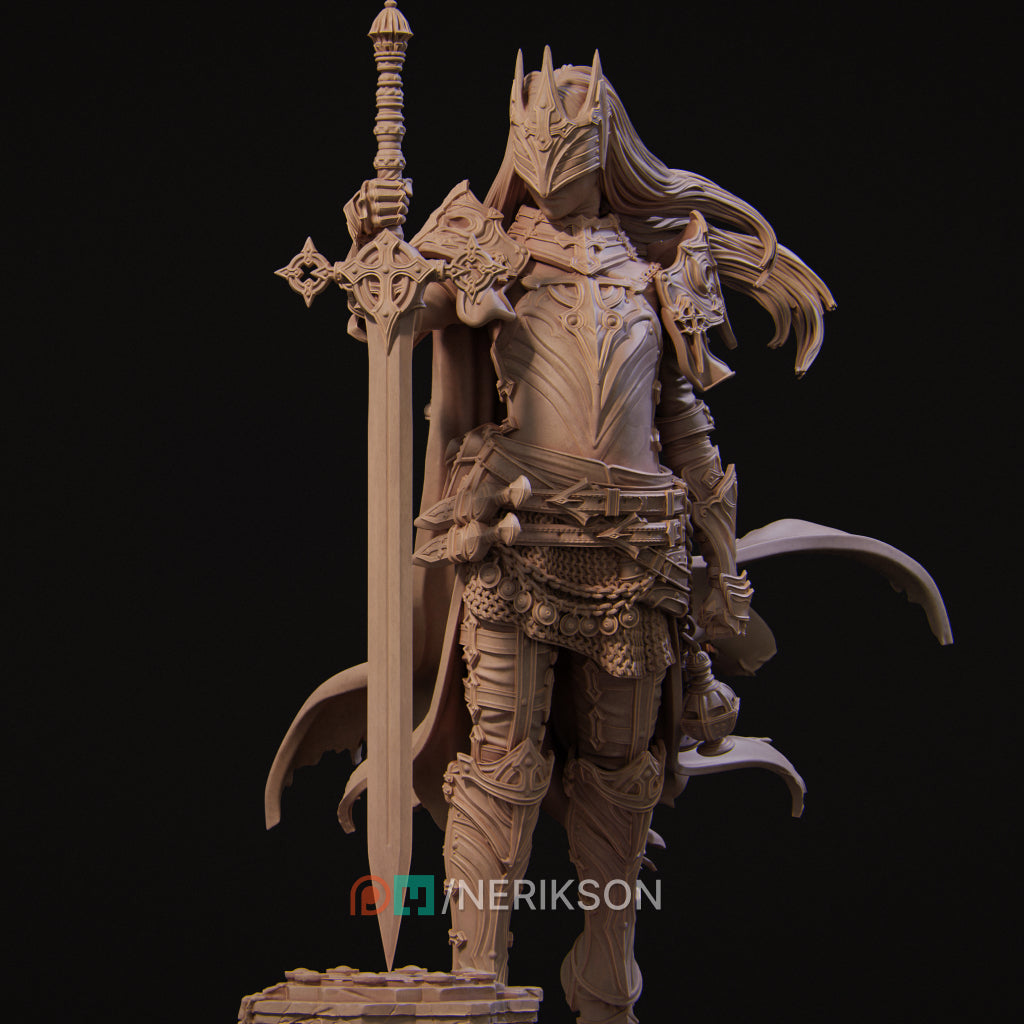 Laenith, the Death Domain Cleric | 32mm–140mm | 3D Printed Figure | Art Piece | Nerikson | Nerdy Creations