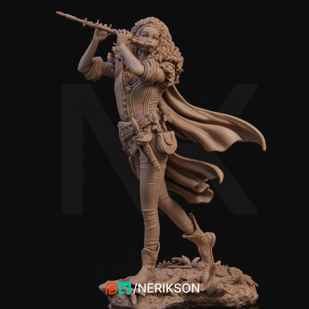 Inithia the Bard | 32mm–140mm | 3D Printed Figure | Art Piece | Nerikson | Nerdy Creations