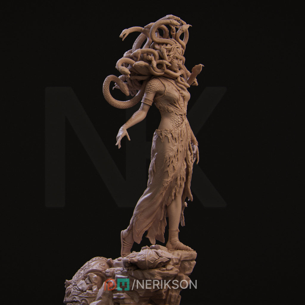 Medusa | 32mm–140mm | 3D Printed Figure | Art Piece | Nerikson | Nerdy Creations