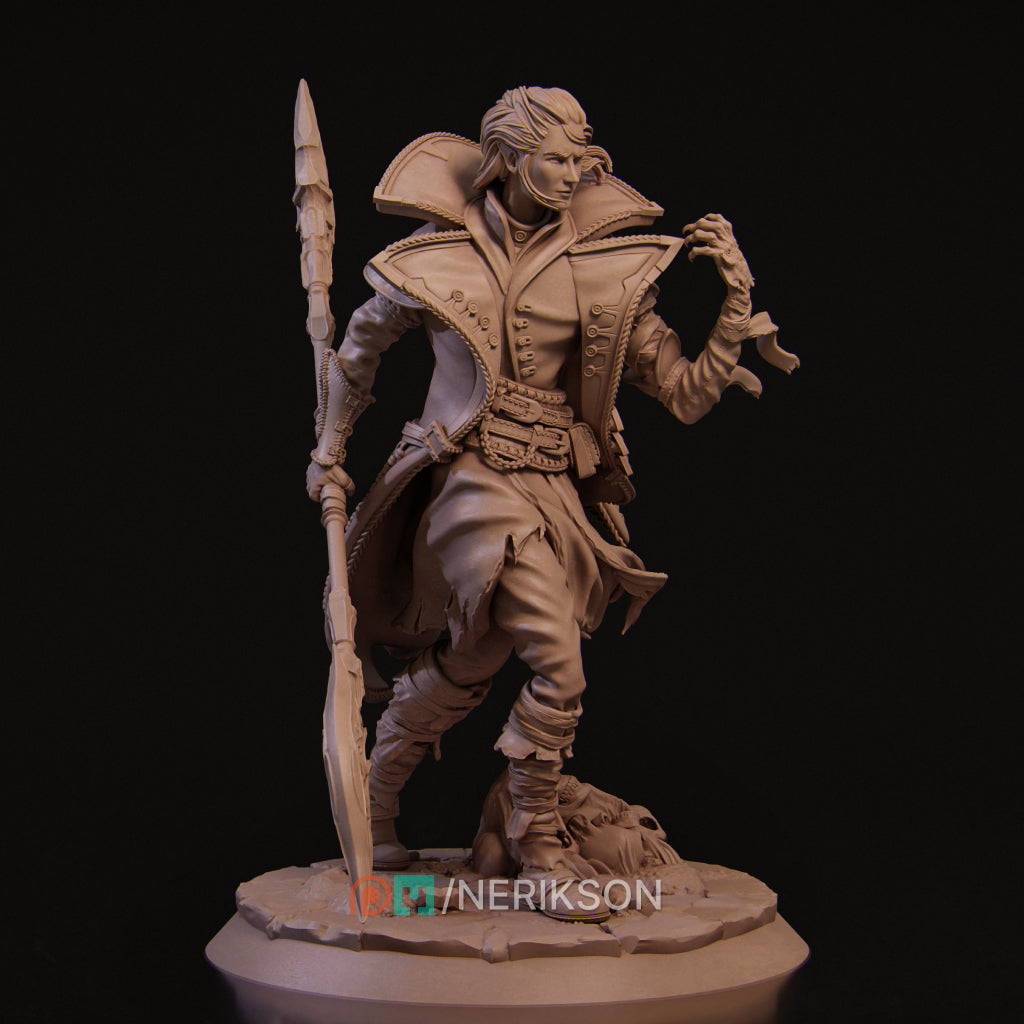 Vaelin, the Vampire Elf Warlock | 32mm–140mm | 3D Printed Figure | Art Piece | Nerikson | Nerdy Creations
