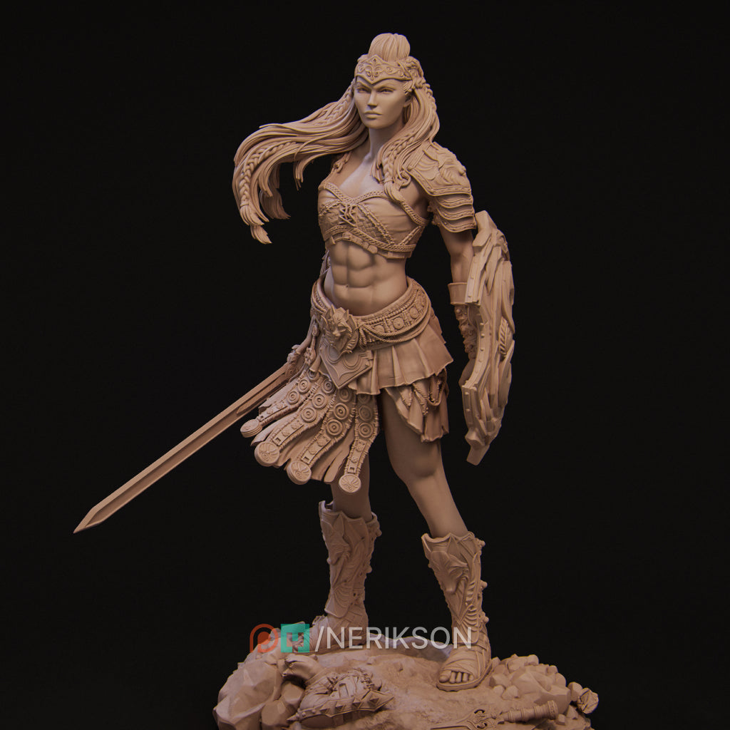 Reika the Gladiator | 32mm–140mm | 3D Printed Figure | Art Piece | Nerikson | Nerdy Creations
