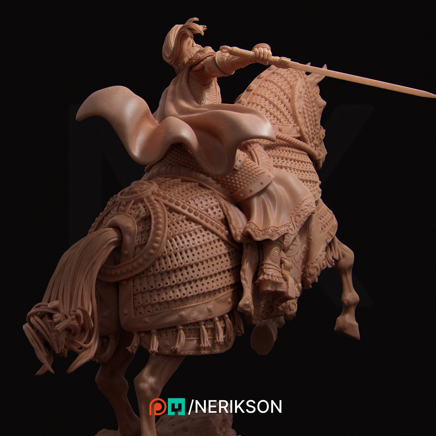Kwan Yen | 32mm–140mm | 3D Printed Figure | Art Piece | Nerikson | Nerdy Creations