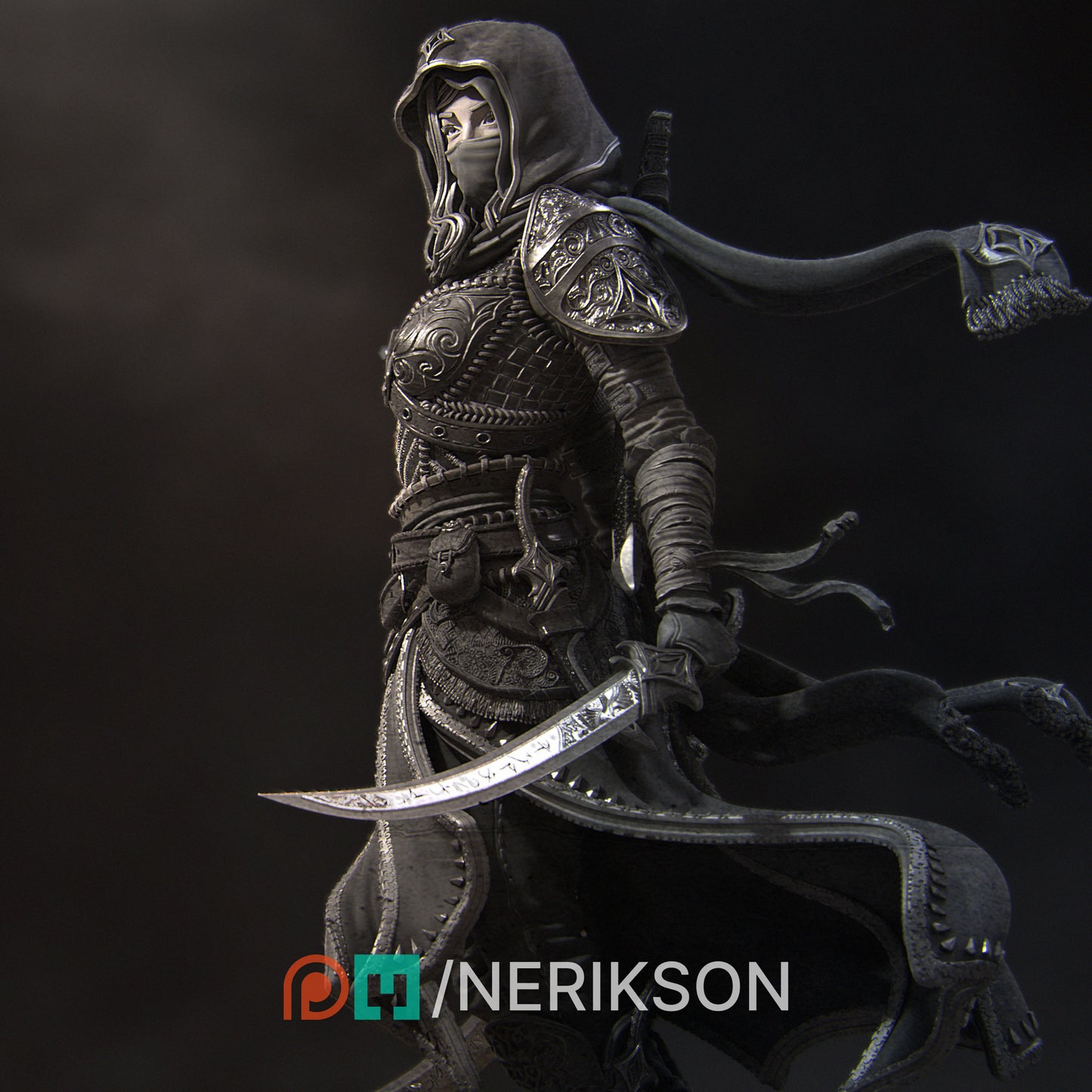 Nasir & Artemisia | 3D Printed Statue | Art Piece | Nerikson | Nerdy Creations