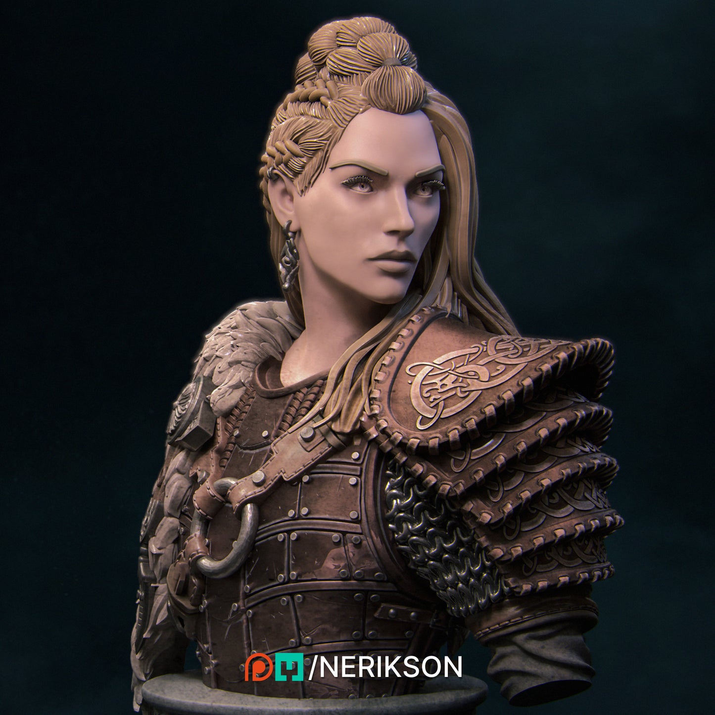 Thyra | 32mm & 140mm | 3D Printed Figure | Art Piece | Nerikson | Nerdy Creations
