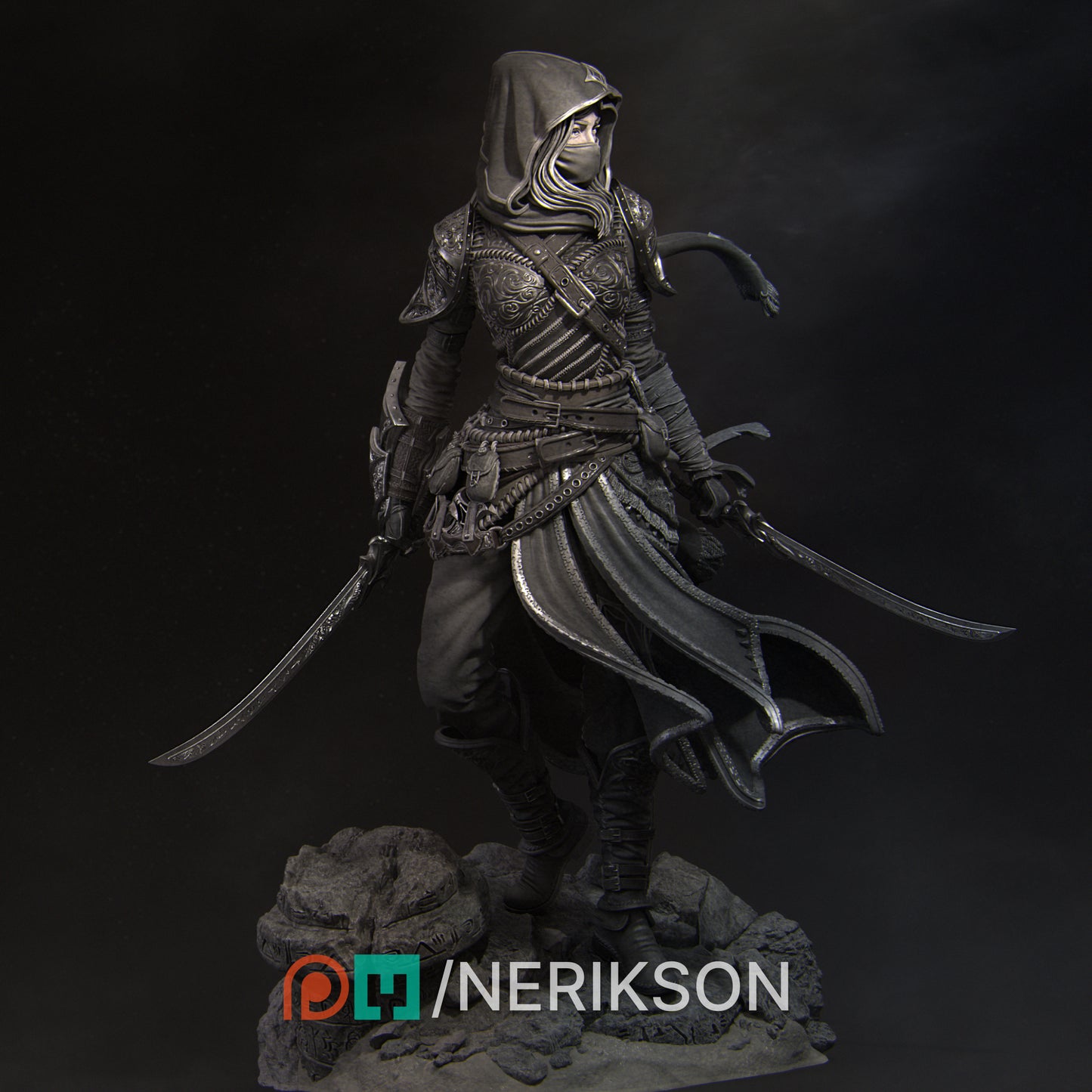 Nasir & Artemisia | 3D Printed Statue | Art Piece | Nerikson | Nerdy Creations