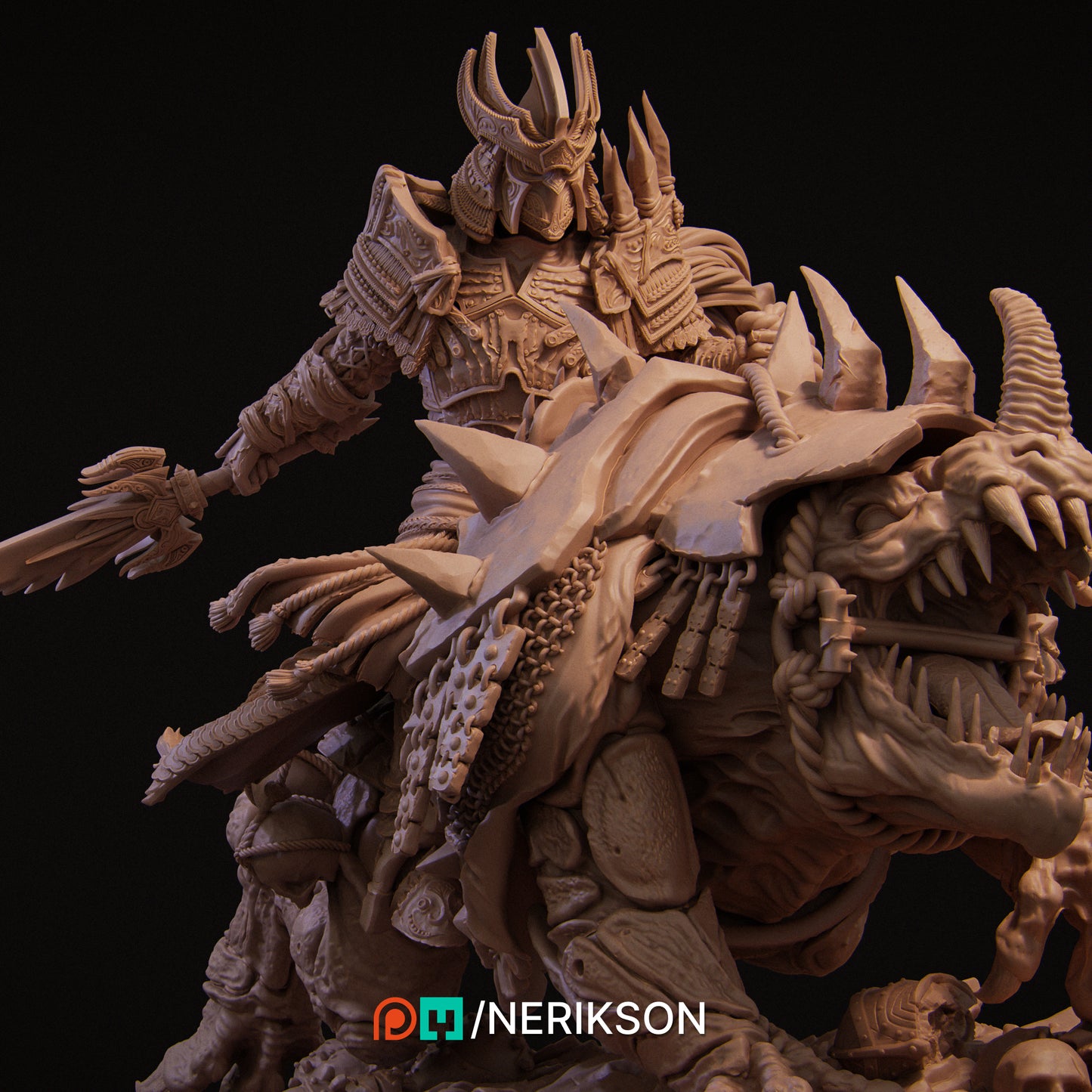 War | 32mm & 140mm | 3D Printed Figure | Art Piece | Nerikson | Nerdy Creations