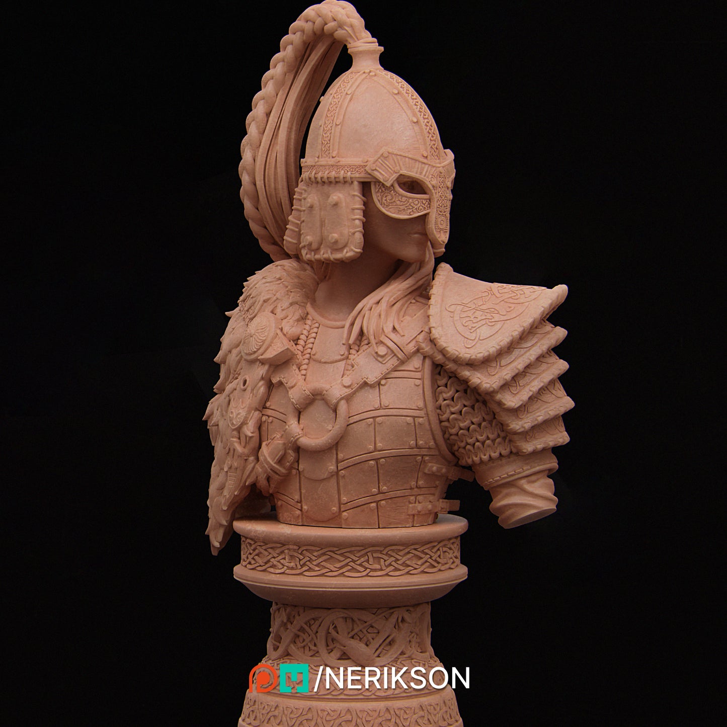 Thyra (plain face) | 140mm | 3D Printed Bust | Art Piece | Nerikson | Nerdy Creations