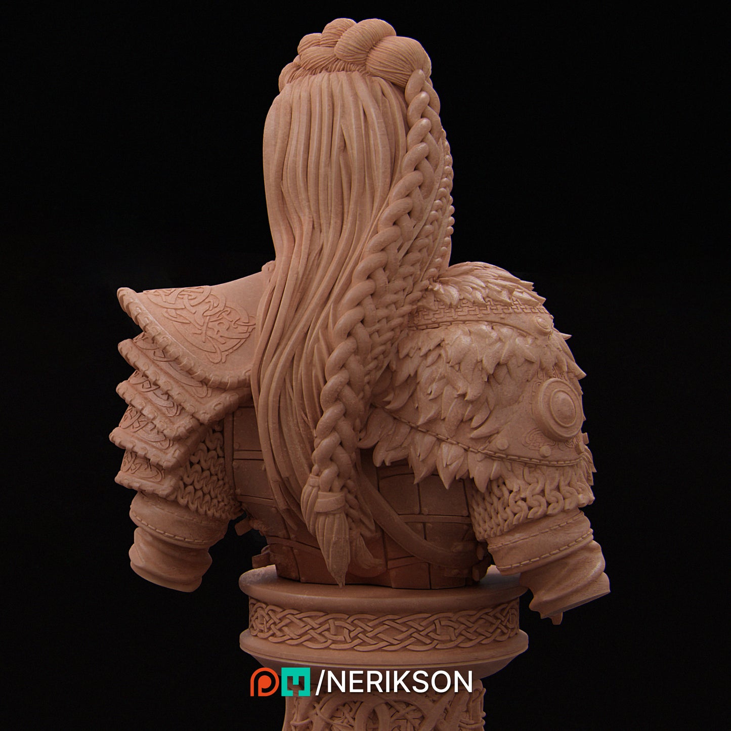 Thyra (plain face) | 140mm | 3D Printed Bust | Art Piece | Nerikson | Nerdy Creations