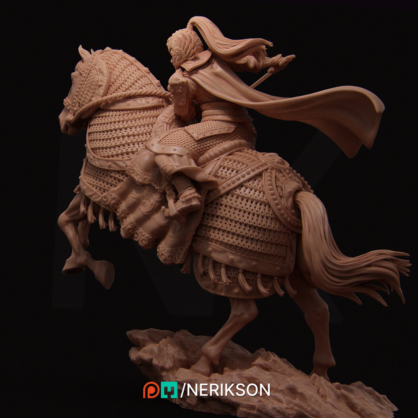 Kwan Yen | 32mm–140mm | 3D Printed Diorama Set | Art Piece | Nerikson | Nerdy Creations
