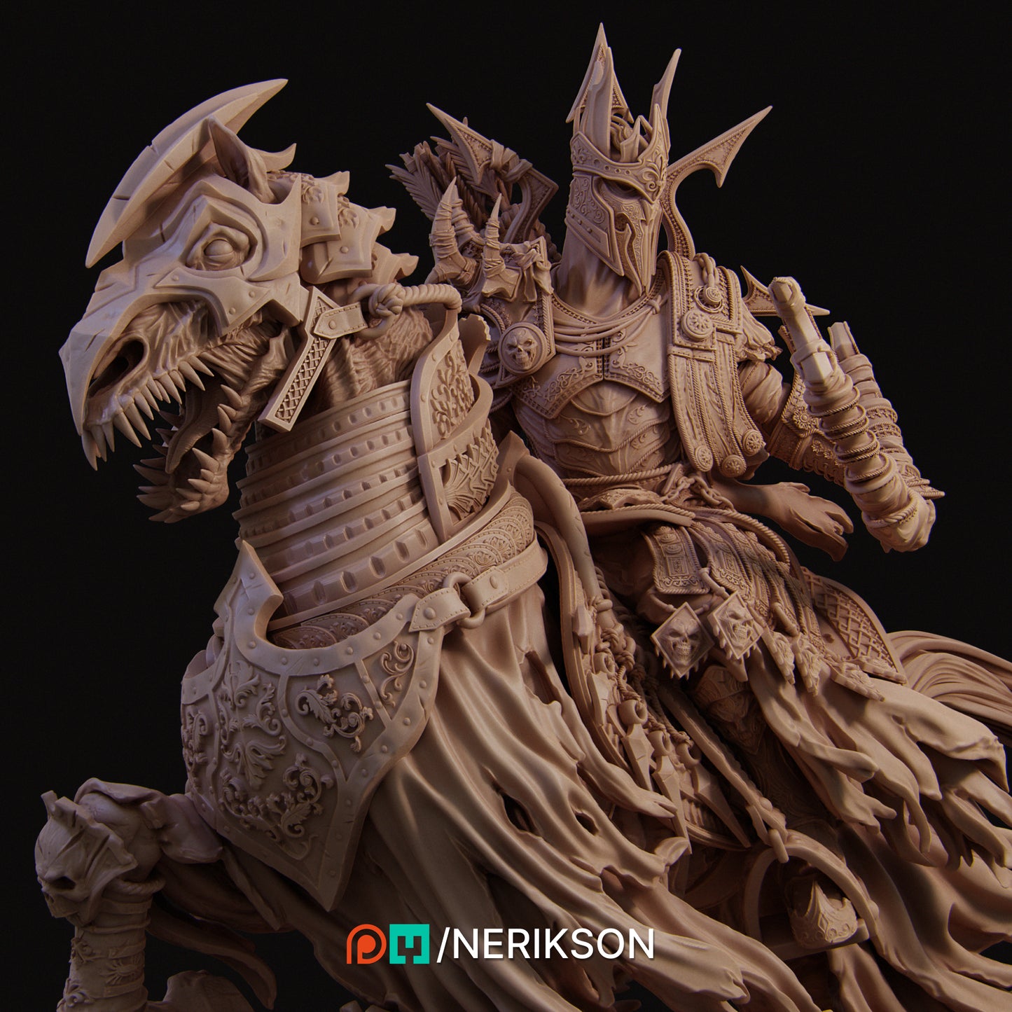 Conquest | 32mm & 140mm | 3D Printed Figure | Art Piece | Nerikson | Nerdy Creations