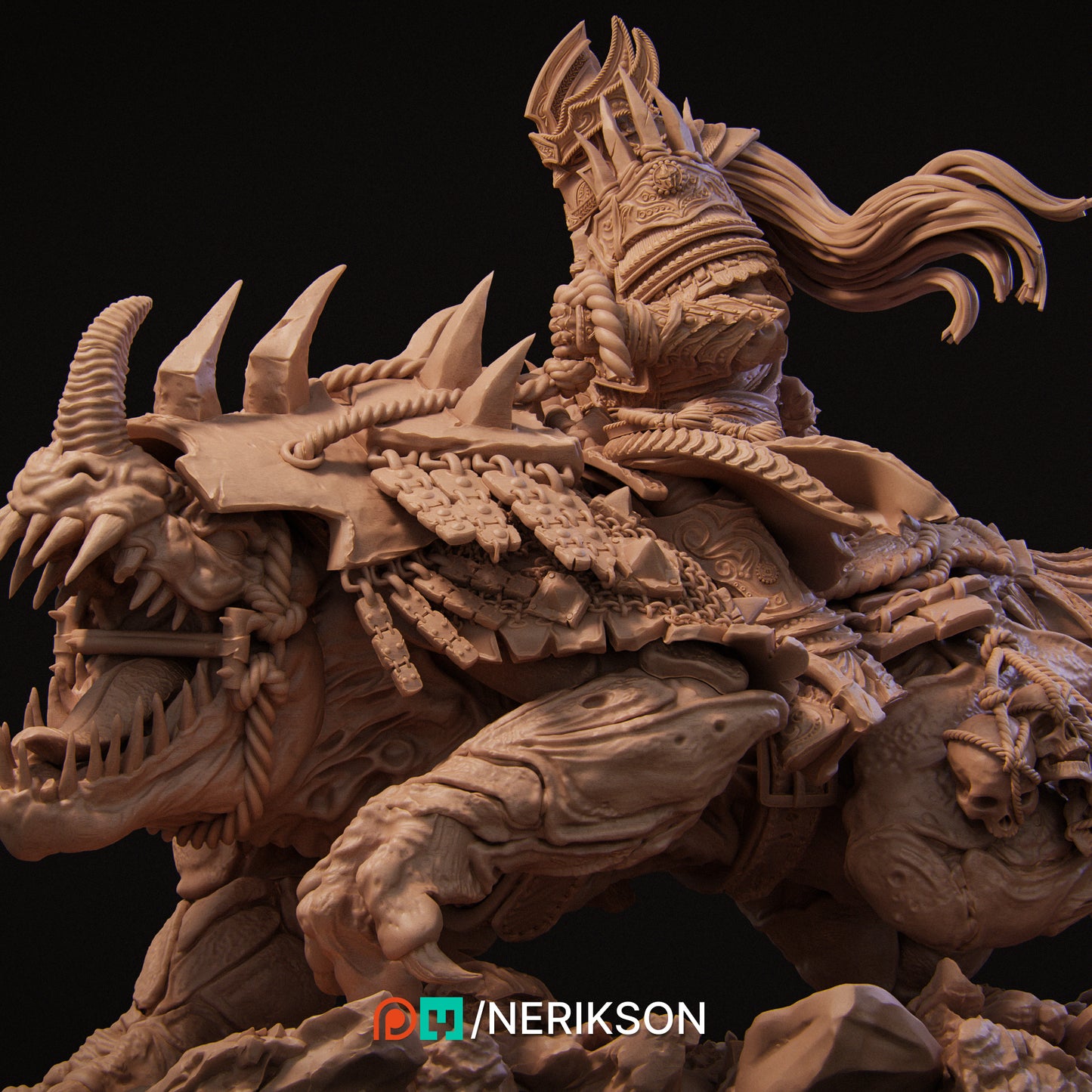 War | 140mm | 3D Printed Bust | Art Piece | Nerikson | Nerdy Creations