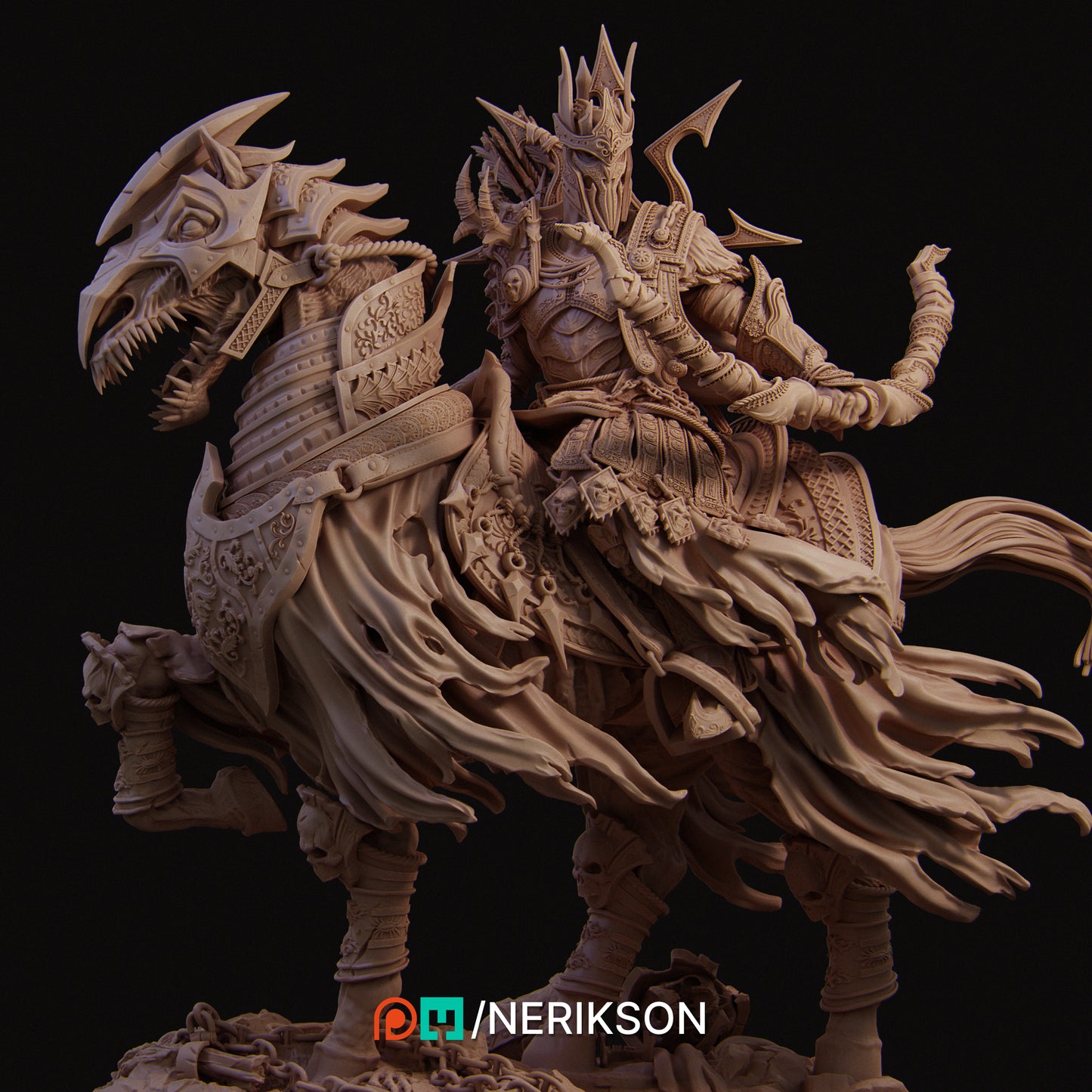 Conquest | 32mm & 140mm | 3D Printed Figure | Art Piece | Nerikson | Nerdy Creations