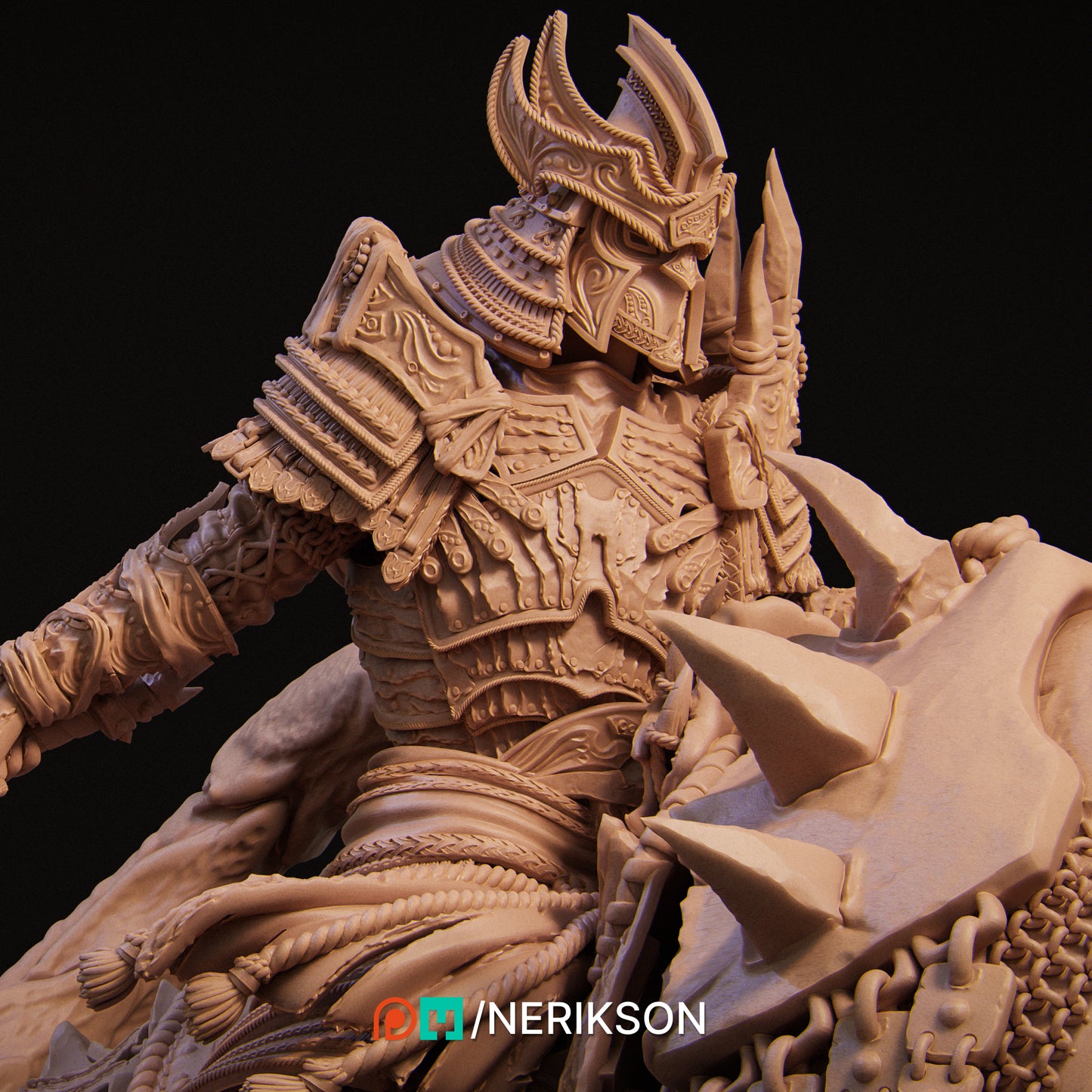 War | 32mm & 140mm | 3D Printed Figure | Art Piece | Nerikson | Nerdy Creations