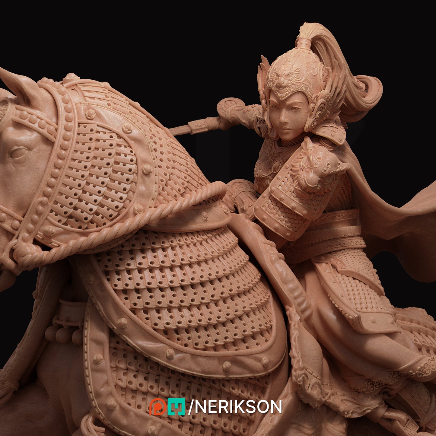 Kwan Yen | 32mm–140mm | 3D Printed Diorama Set | Art Piece | Nerikson | Nerdy Creations