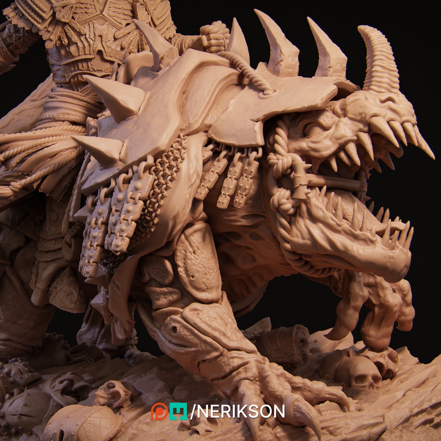 War | 140mm | 3D Printed Bust | Art Piece | Nerikson | Nerdy Creations