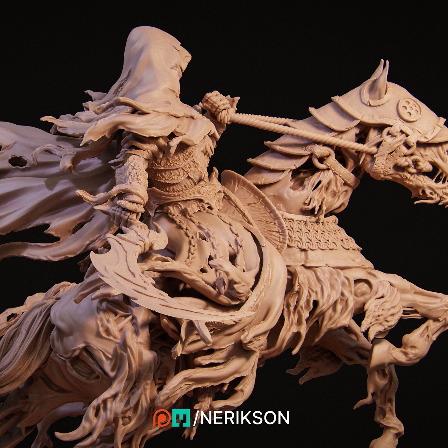 Death | 32mm & 140mm | 3D Printed Figure | Art Piece | Nerikson | Nerdy Creations