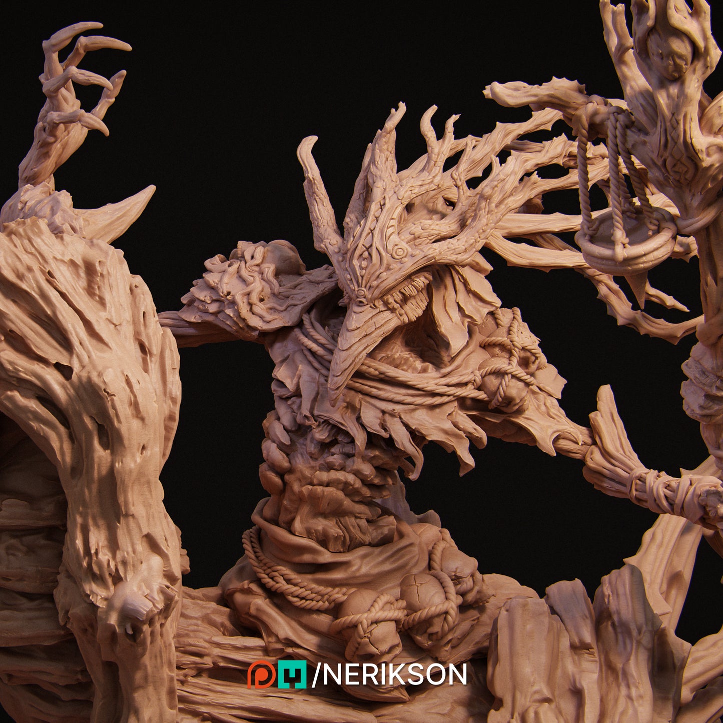 Famine | 140mm | 3D Printed Bust | Art Piece | Nerikson | Nerdy Creations