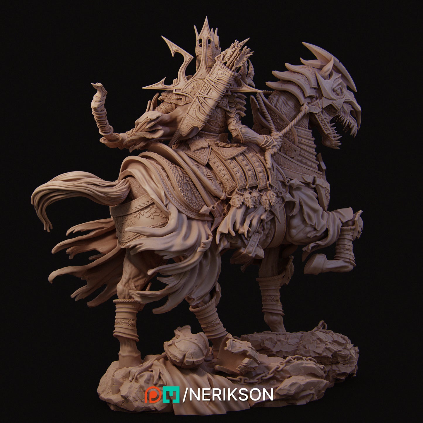Conquest | 32mm & 140mm | 3D Printed Diorama Set | Art Piece | Nerikson | Nerdy Creations