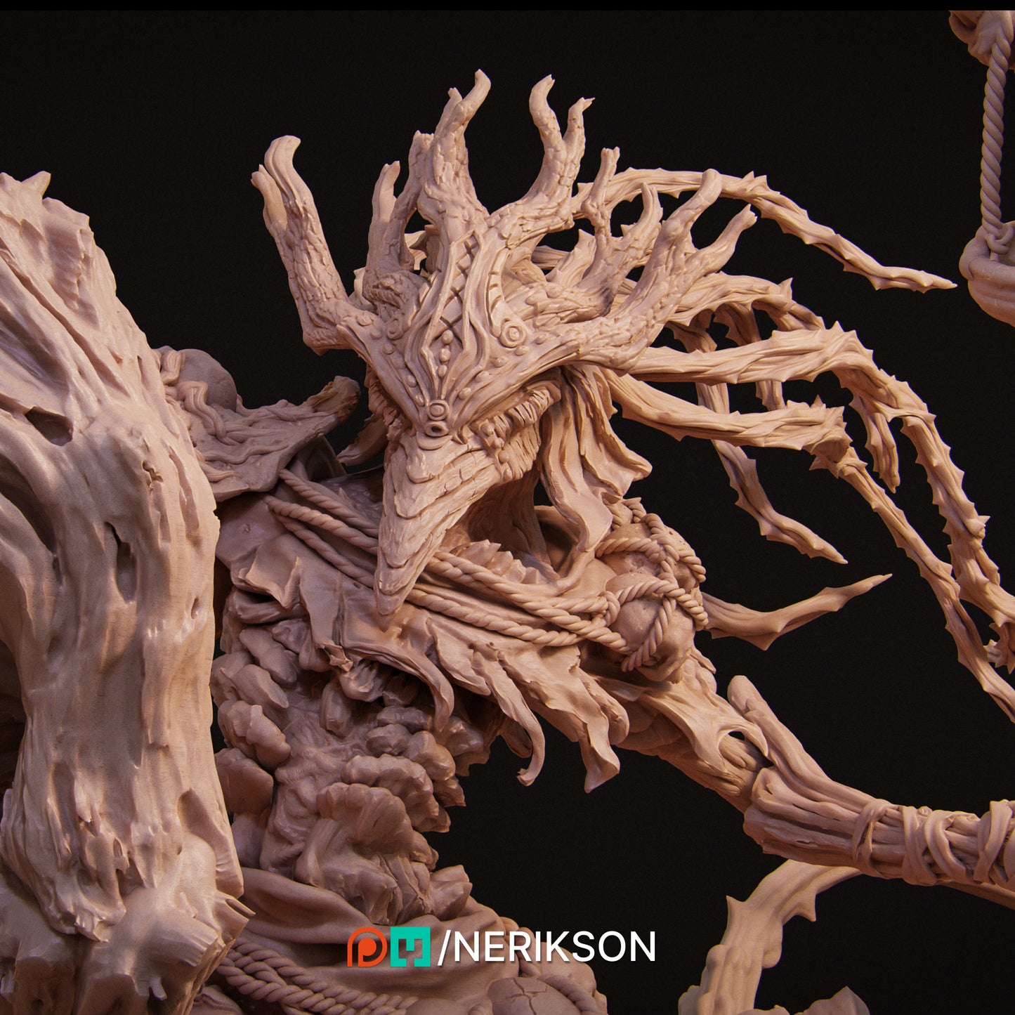 Famine | 140mm | 3D Printed Bust | Art Piece | Nerikson | Nerdy Creations