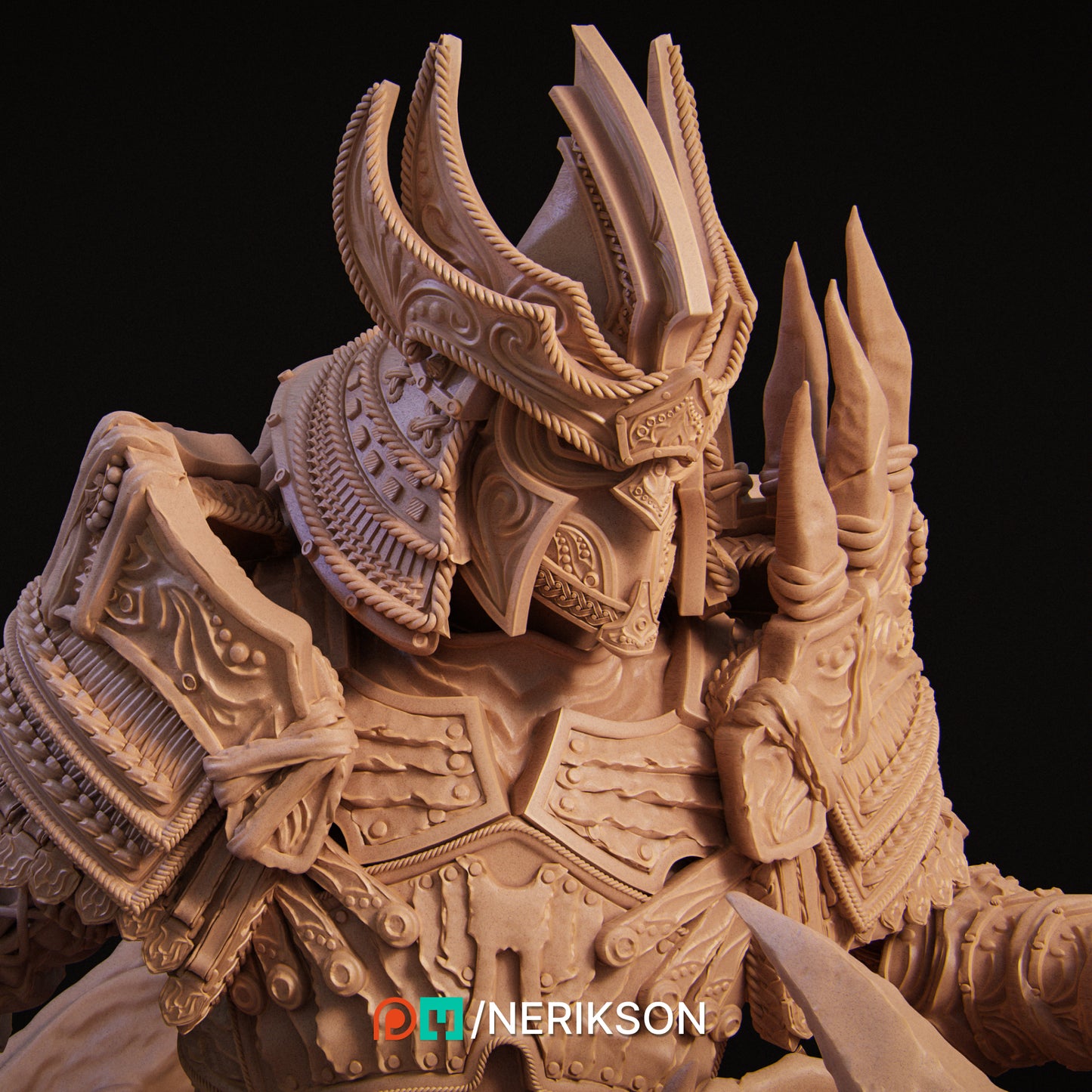 War | 32mm & 140mm | 3D Printed Figure | Art Piece | Nerikson | Nerdy Creations