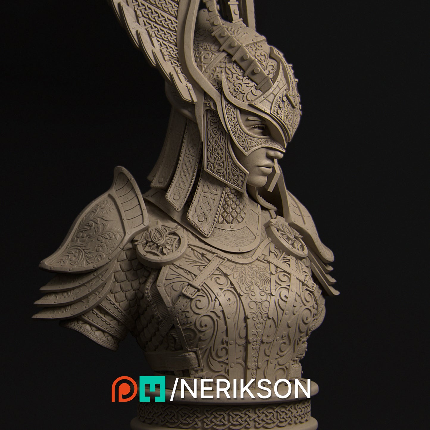 Rowena | 3D Printed Statue | Art Piece | Nerikson | Nerdy Creations