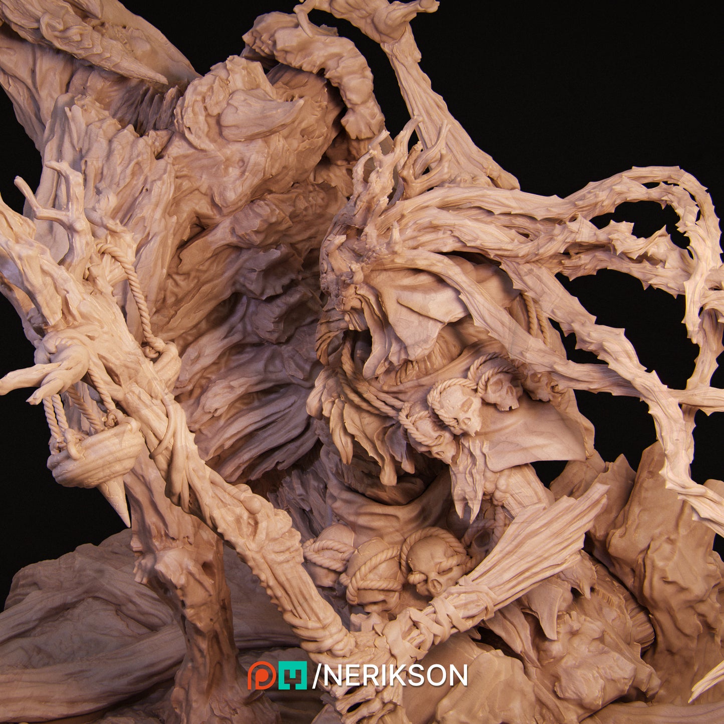 Famine | 32mm & 140mm | 3D Printed Figure | Art Piece | Nerikson | Nerdy Creations
