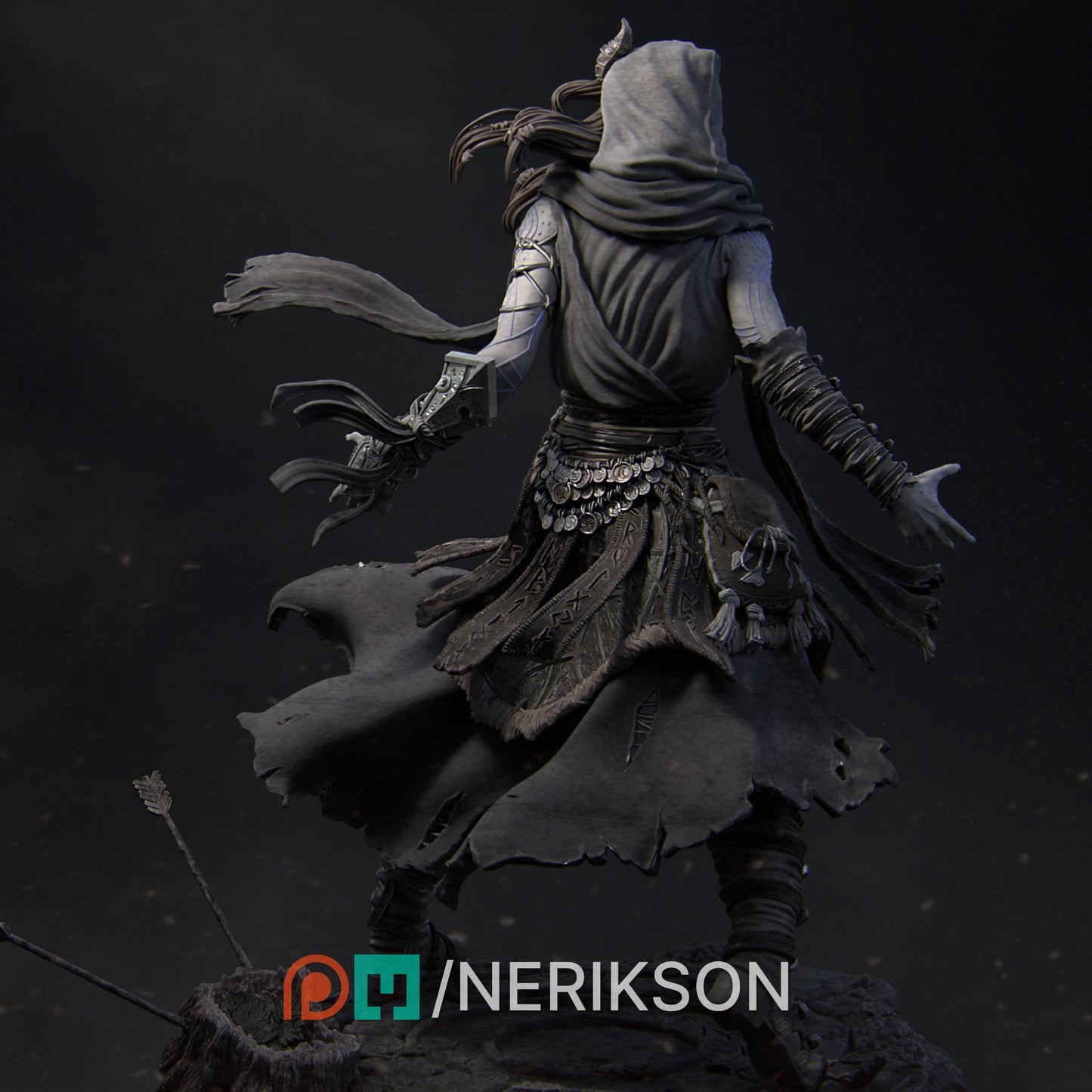Rowena | 32mm | 3D Printed Figure | Art Piece | Nerikson | Nerdy Creations