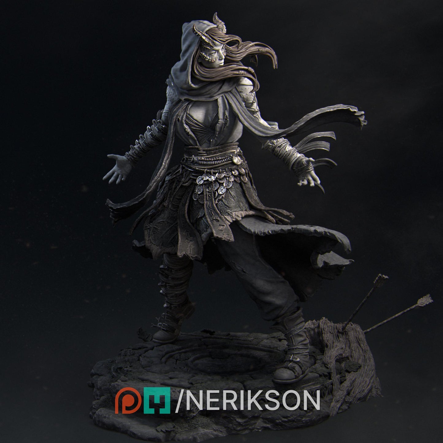 Rowena | 32mm | 3D Printed Figure | Art Piece | Nerikson | Nerdy Creations