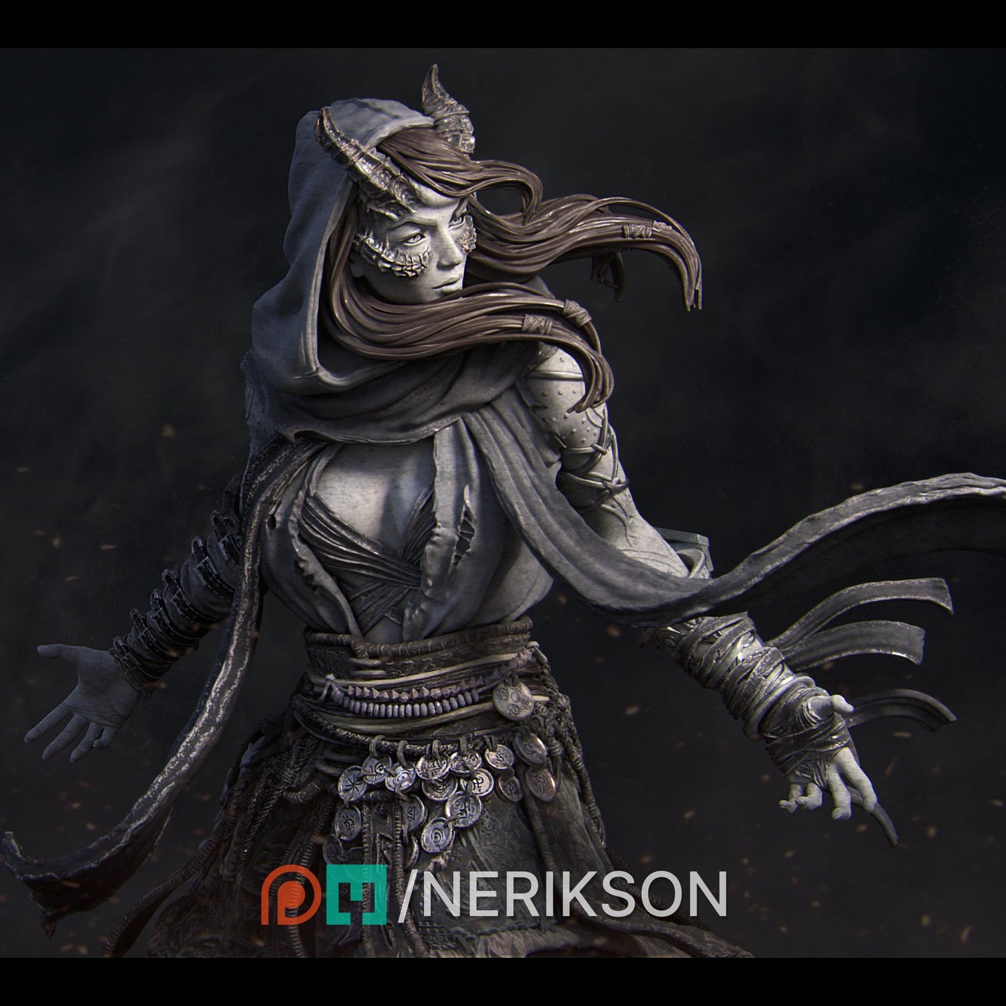Rowena — Colossal | 3D Printed Figure | Art Piece | Nerikson | Nerdy Creations