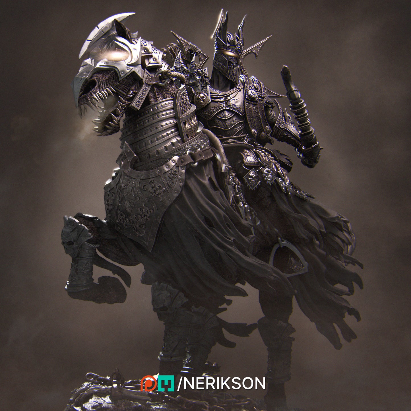 Conquest | 32mm & 140mm | 3D Printed Figure | Art Piece | Nerikson | Nerdy Creations