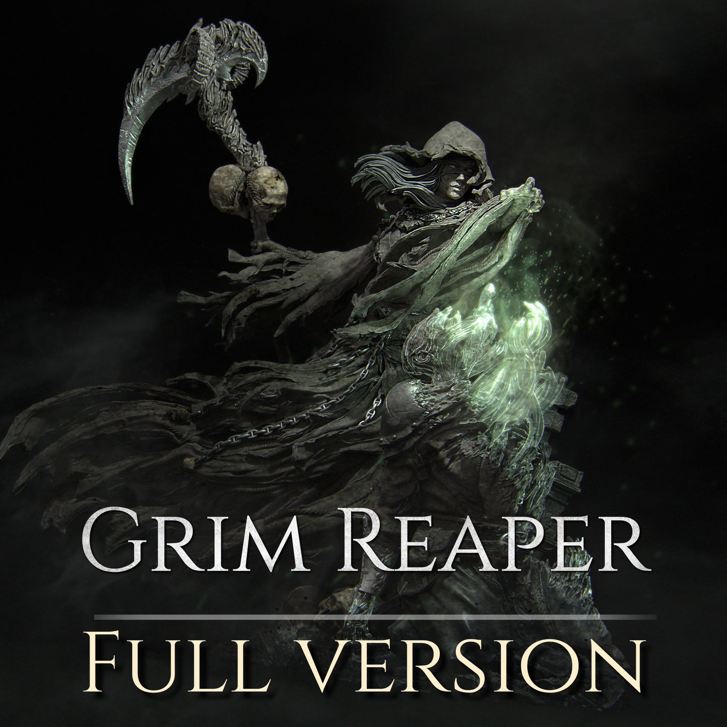 Grim Reaper | 32mm & 140mm | 3D Printed Figure | Art Piece | Nerikson | Nerdy Creations