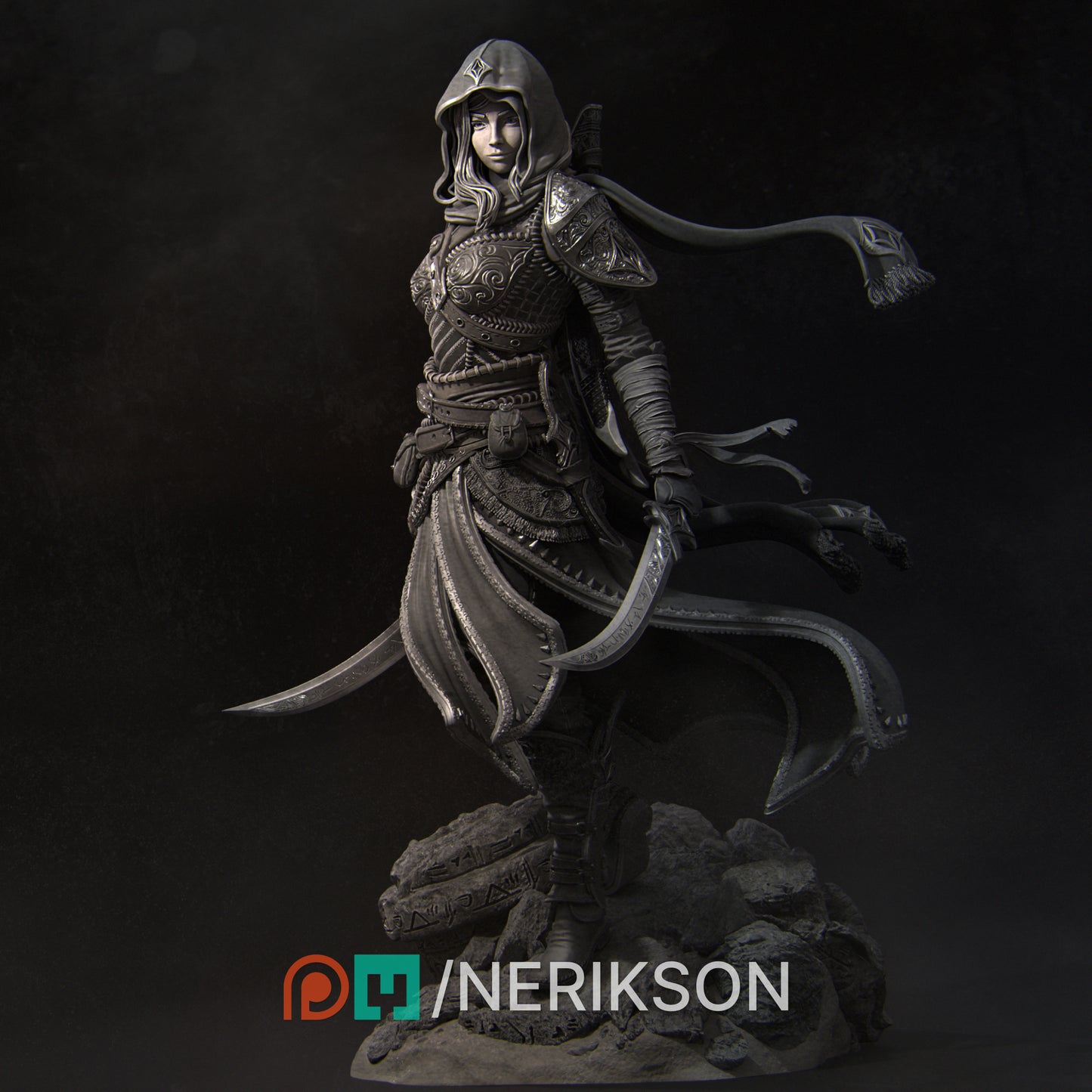 Nasir & Artemisia | 32mm | 3D Printed Diorama Set | Art Piece | Nerikson | Nerdy Creations