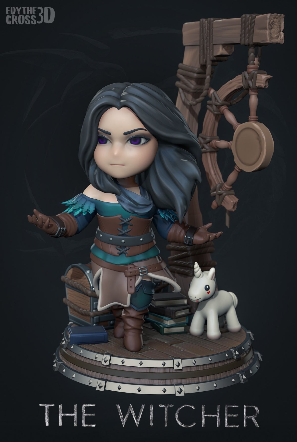 Chibi Yennefer resin figure