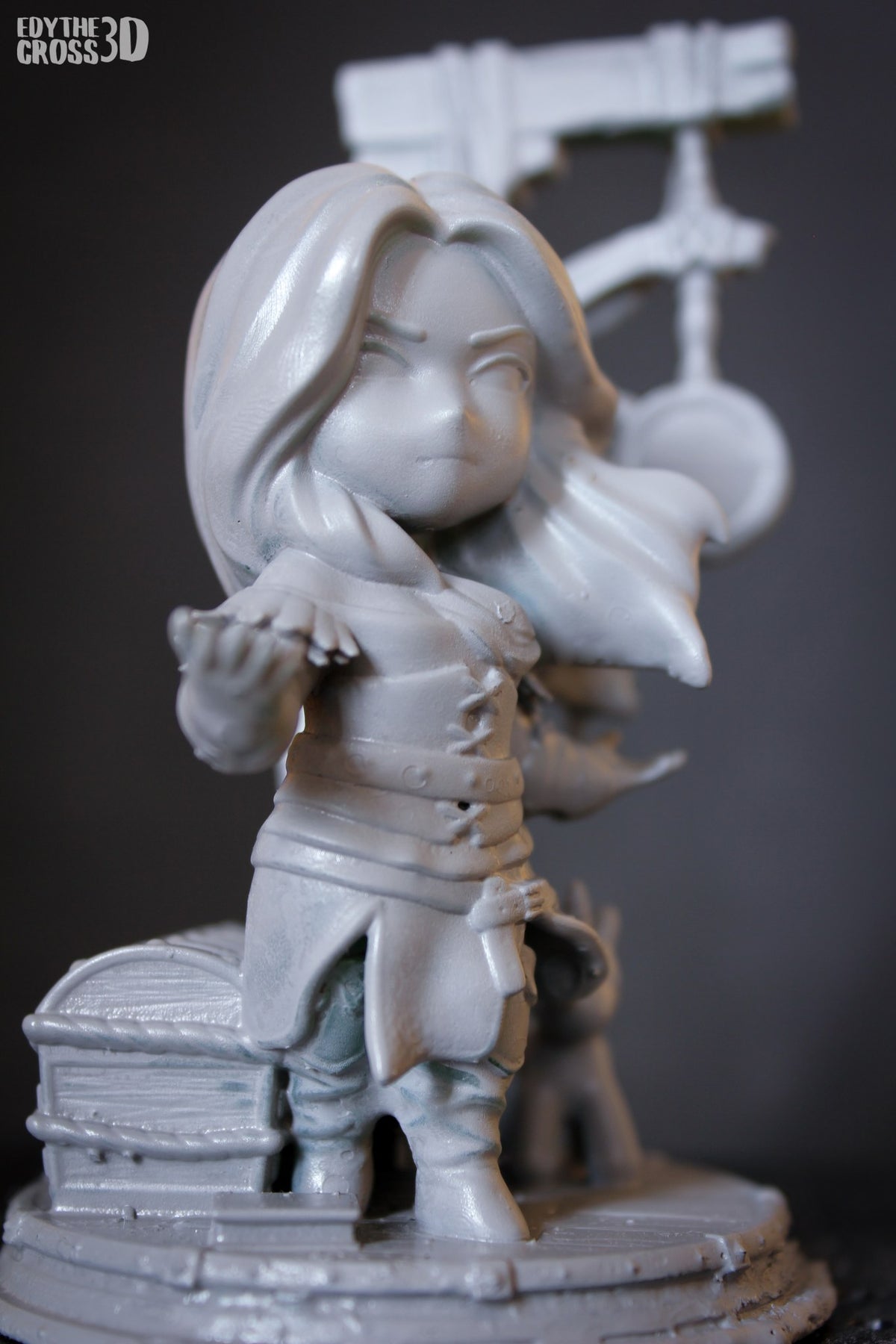 Chibi Yennefer resin figure