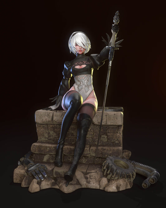 2B resin figure