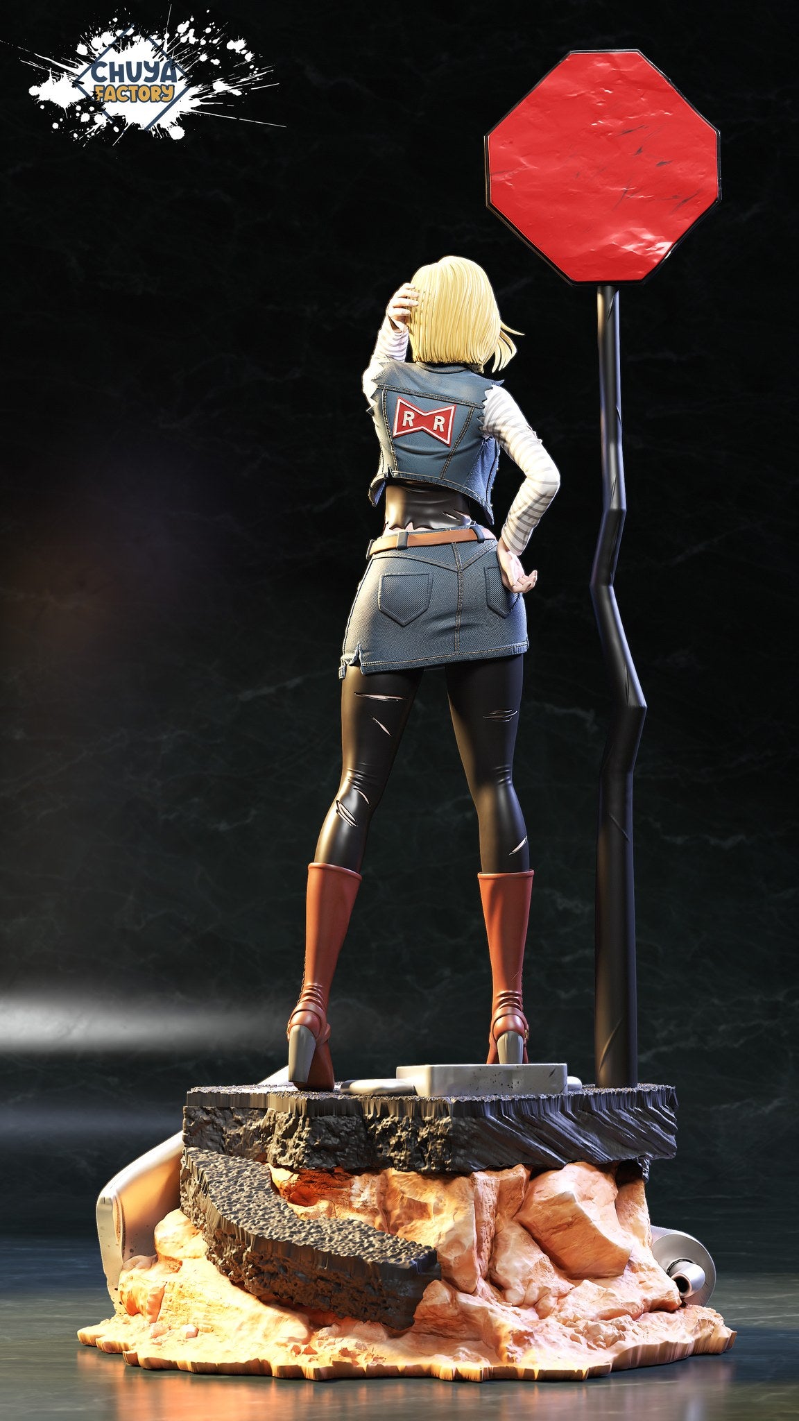 Android 18 resin figure
