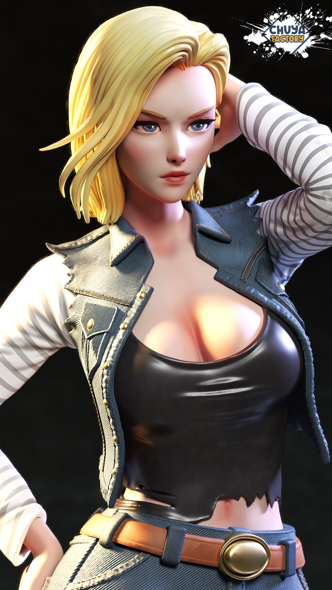 Android 18 resin figure