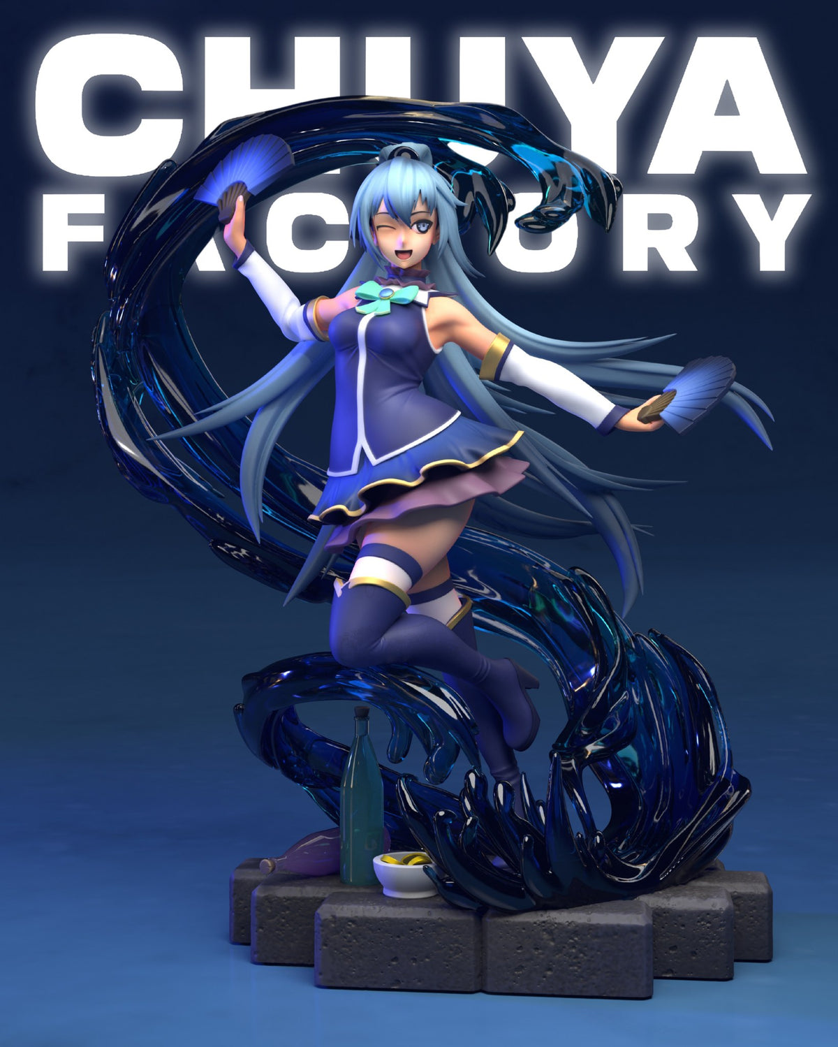 Aqua resin figure