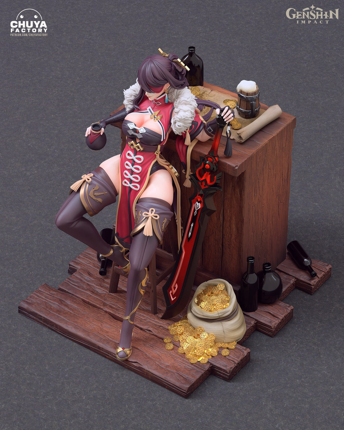 Beidou resin figure