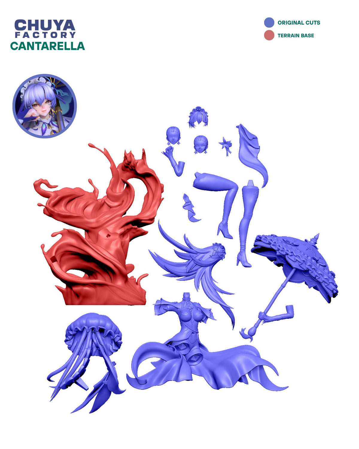 Cantarella resin figure