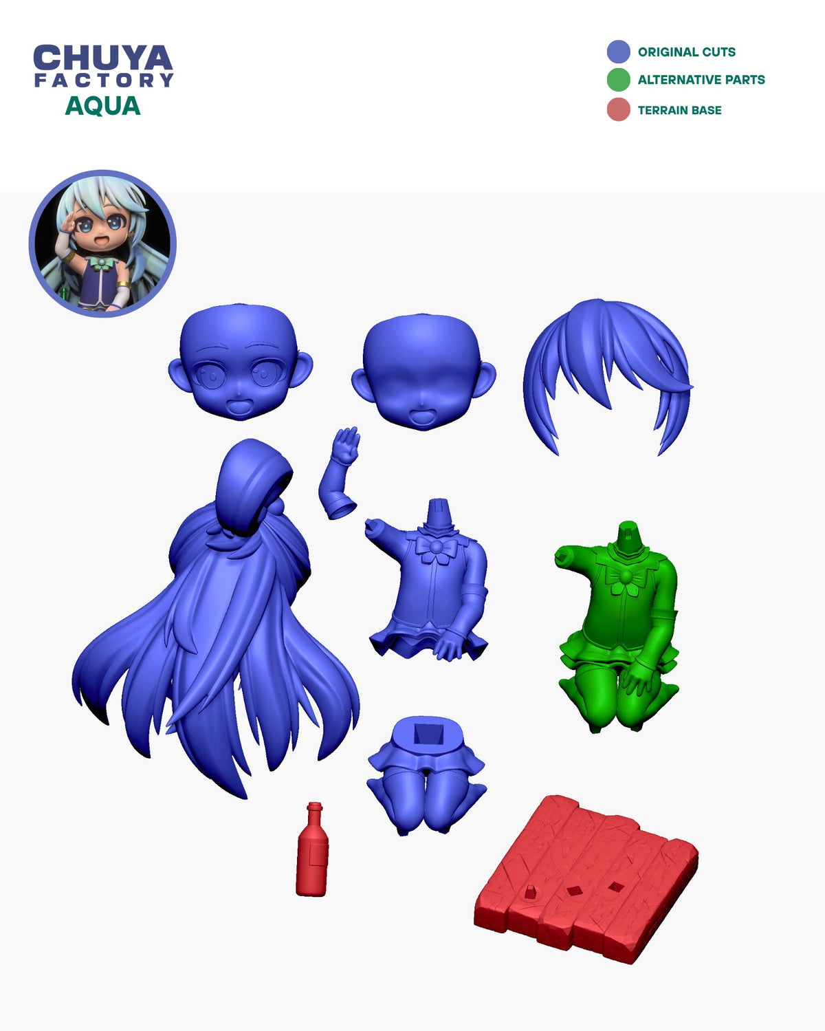 Chibi Aqua resin figure