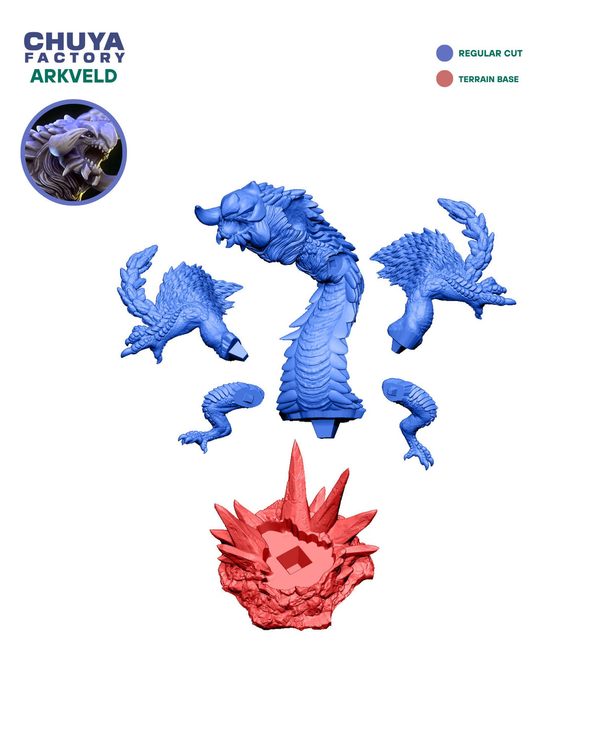 Chibi Arkveld resin figure