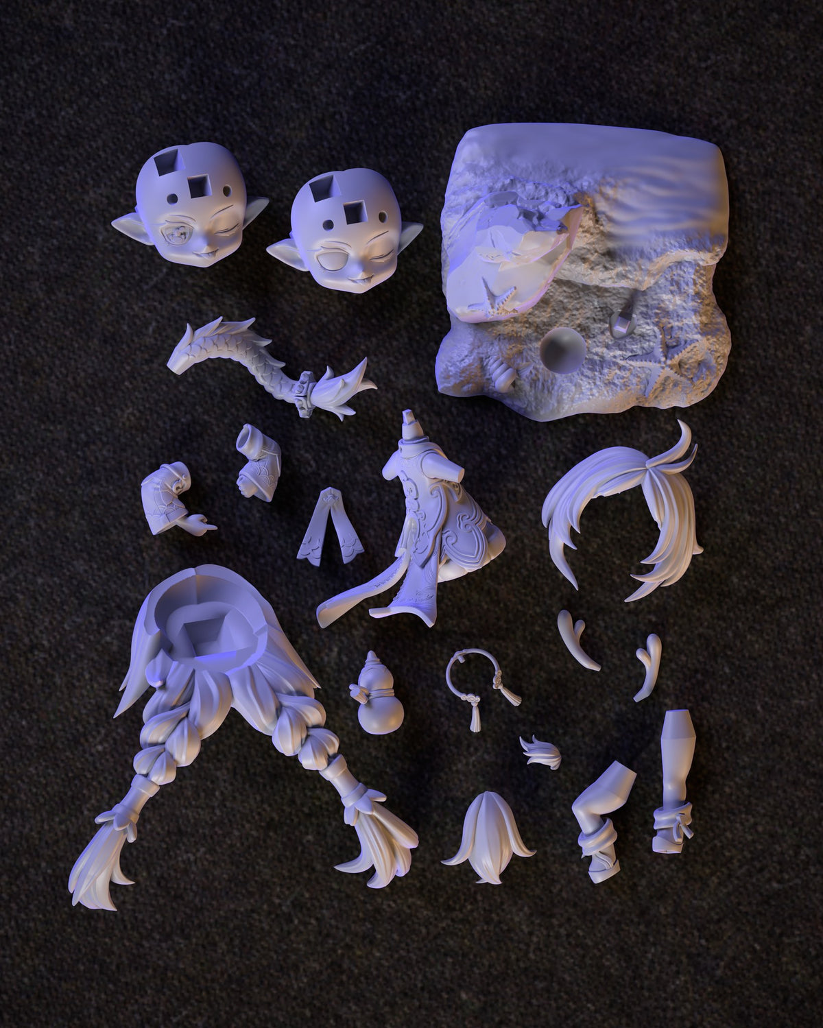 Chibi Bailu resin figure