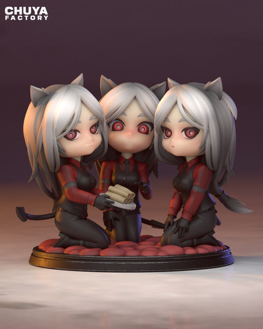 Chibi Cerberus resin figure