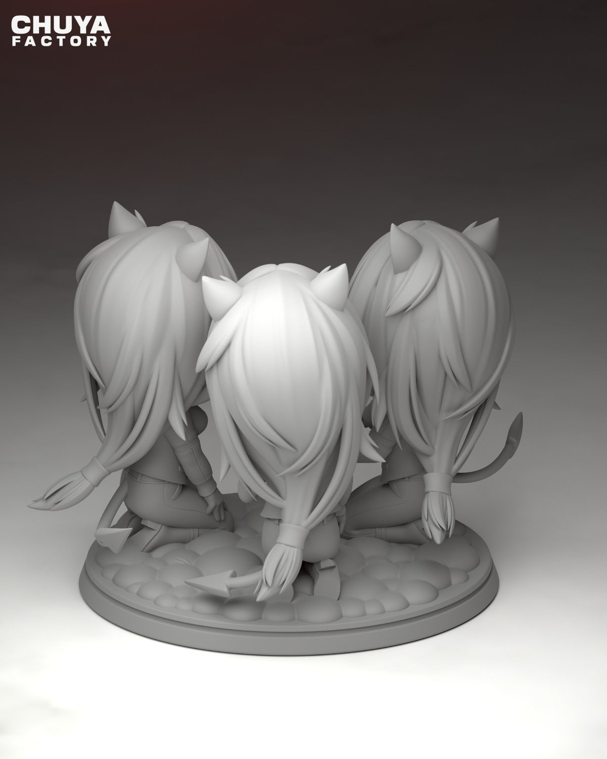 Chibi Cerberus resin figure