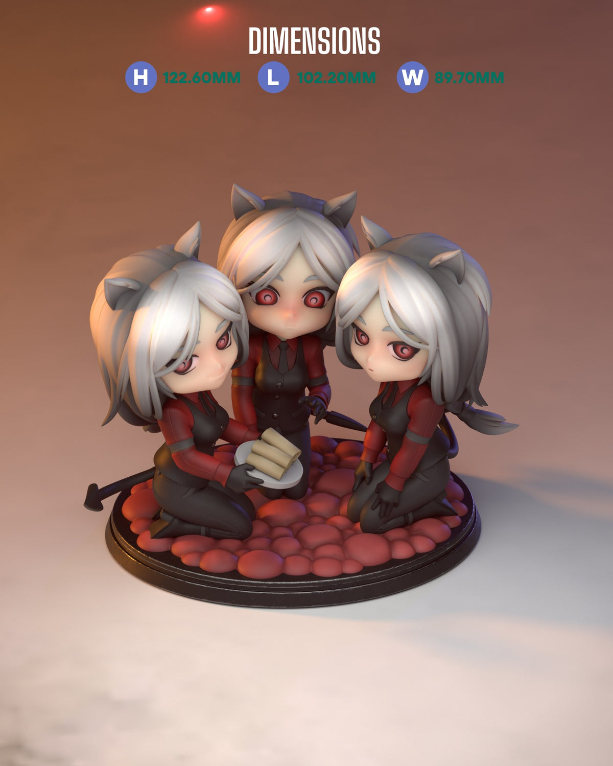 Chibi Cerberus resin figure